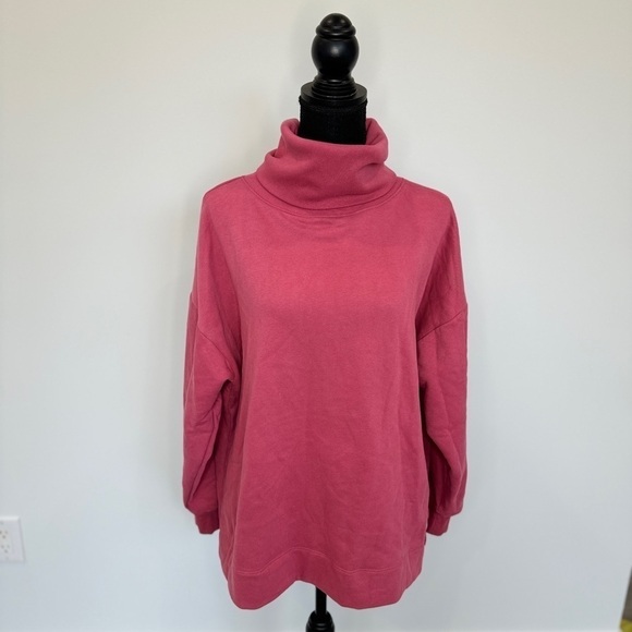 GAP Cotton Blend Cowl Neck Pink Women’s Sweater (Small) - Picture 2 of 6